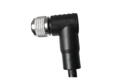 M12 Nữ có góc không được che chắn A{1}}Mã hóa Cáp PVC 8PIN 3.0M M12*1.0