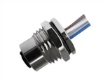 Loại hàn M12 Nữ gắn phía trước A{1}}Mã hóa dây 4PIN PG9 0,5M