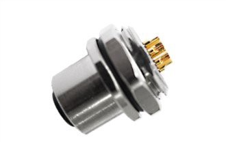 M12 Nữ Loại hàn gắn phía sau A-Mã hóa 17PIN M16*1.5